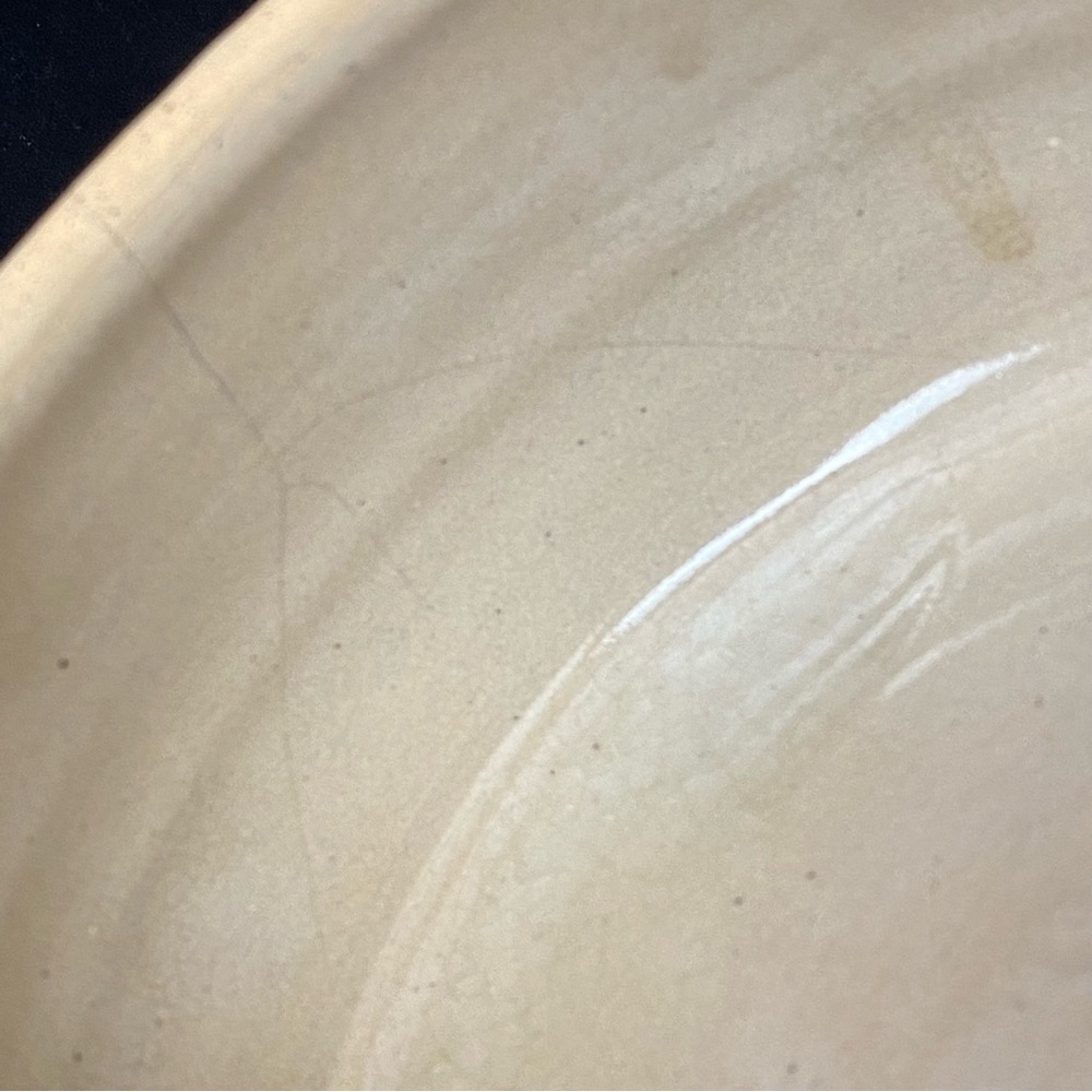 Vintage Primitive Rustic 5.5” Stoneware Crockery No-Tip Animal Food Bowl - Picture 10 of 13